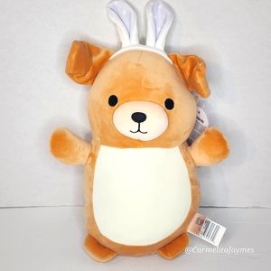 🐣 STEVON 🐶 Dog w Bunny Ears HugMee Easter 2024 Original Squishmallow ☆》NWT《☆
